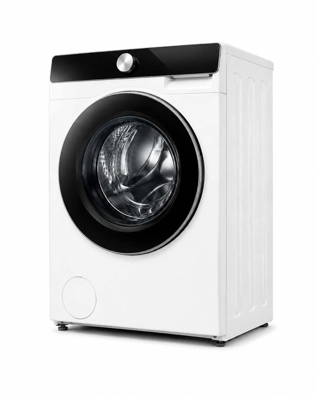 Modern white front-load washing machine